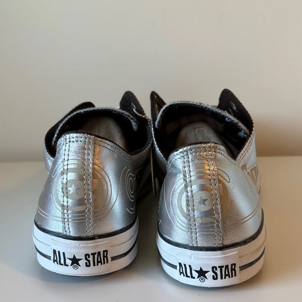 Converse Century Project Men's Metallic Silver Low Top Size 12 EUC - Picture 7 of 11